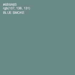 #6B8A83 - Blue Smoke Color Image