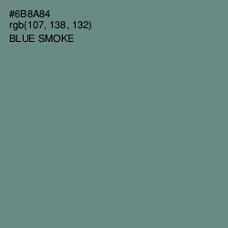 #6B8A84 - Blue Smoke Color Image