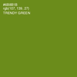 #6B8B1B - Trendy Green Color Image