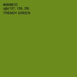 #6B8B1D - Trendy Green Color Image