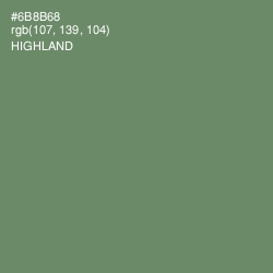 #6B8B68 - Highland Color Image