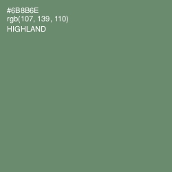 #6B8B6E - Highland Color Image