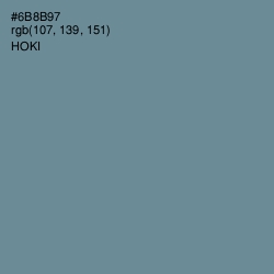 #6B8B97 - Hoki Color Image