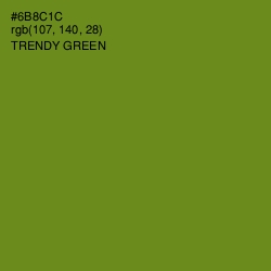 #6B8C1C - Trendy Green Color Image