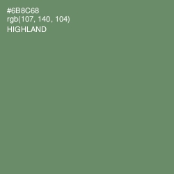 #6B8C68 - Highland Color Image