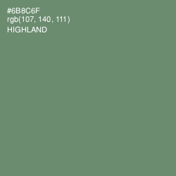 #6B8C6F - Highland Color Image