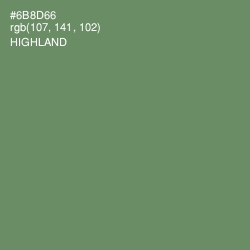 #6B8D66 - Highland Color Image