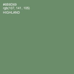 #6B8D69 - Highland Color Image