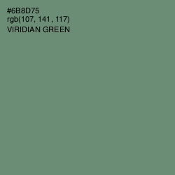 #6B8D75 - Viridian Green Color Image