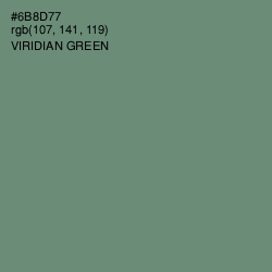 #6B8D77 - Viridian Green Color Image