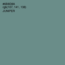 #6B8D8A - Juniper Color Image