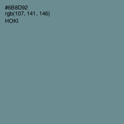 #6B8D92 - Hoki Color Image