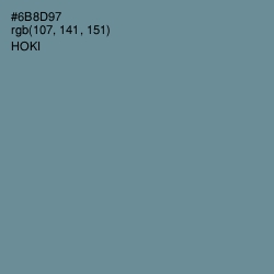 #6B8D97 - Hoki Color Image
