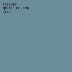 #6B8D9B - Hoki Color Image