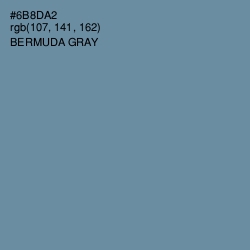 #6B8DA2 - Bermuda Gray Color Image