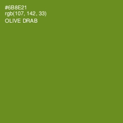 #6B8E21 - Olive Drab Color Image