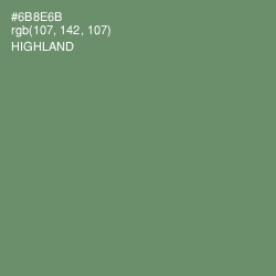 #6B8E6B - Highland Color Image