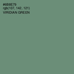#6B8E79 - Viridian Green Color Image