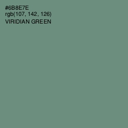 #6B8E7E - Viridian Green Color Image