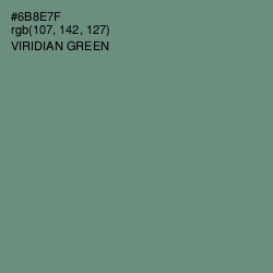 #6B8E7F - Viridian Green Color Image