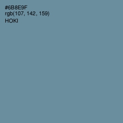 #6B8E9F - Hoki Color Image