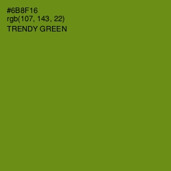 #6B8F16 - Trendy Green Color Image