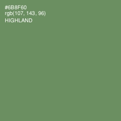 #6B8F60 - Highland Color Image