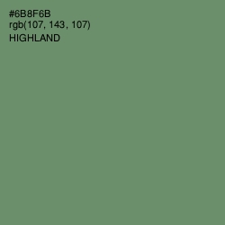 #6B8F6B - Highland Color Image