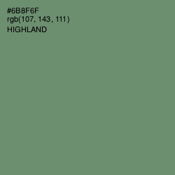 #6B8F6F - Highland Color Image