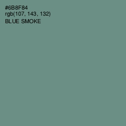 #6B8F84 - Blue Smoke Color Image