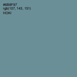#6B8F97 - Hoki Color Image