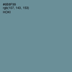 #6B8F99 - Hoki Color Image