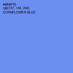 #6B8FF0 - Cornflower Blue Color Image