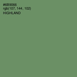 #6B9066 - Highland Color Image