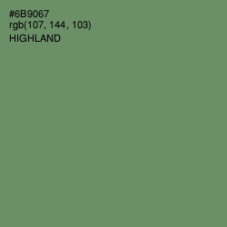 #6B9067 - Highland Color Image