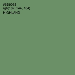 #6B9068 - Highland Color Image