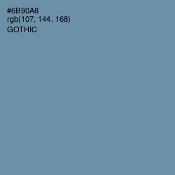 #6B90A8 - Gothic Color Image