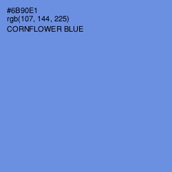 #6B90E1 - Cornflower Blue Color Image