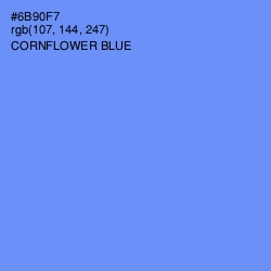 #6B90F7 - Cornflower Blue Color Image