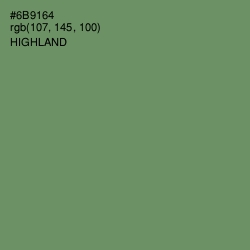 #6B9164 - Highland Color Image