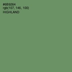 #6B9264 - Highland Color Image