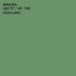 #6B926A - Highland Color Image