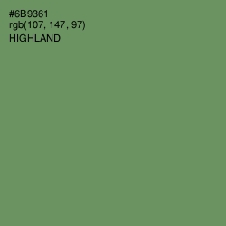 #6B9361 - Highland Color Image