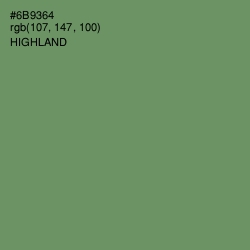 #6B9364 - Highland Color Image