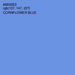 #6B93E3 - Cornflower Blue Color Image