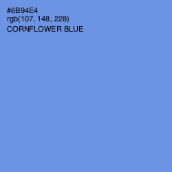 #6B94E4 - Cornflower Blue Color Image