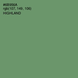 #6B956A - Highland Color Image