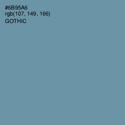 #6B95A6 - Gothic Color Image