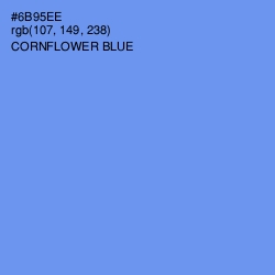 #6B95EE - Cornflower Blue Color Image