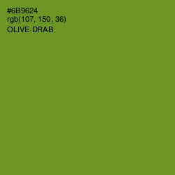 #6B9624 - Olive Drab Color Image
